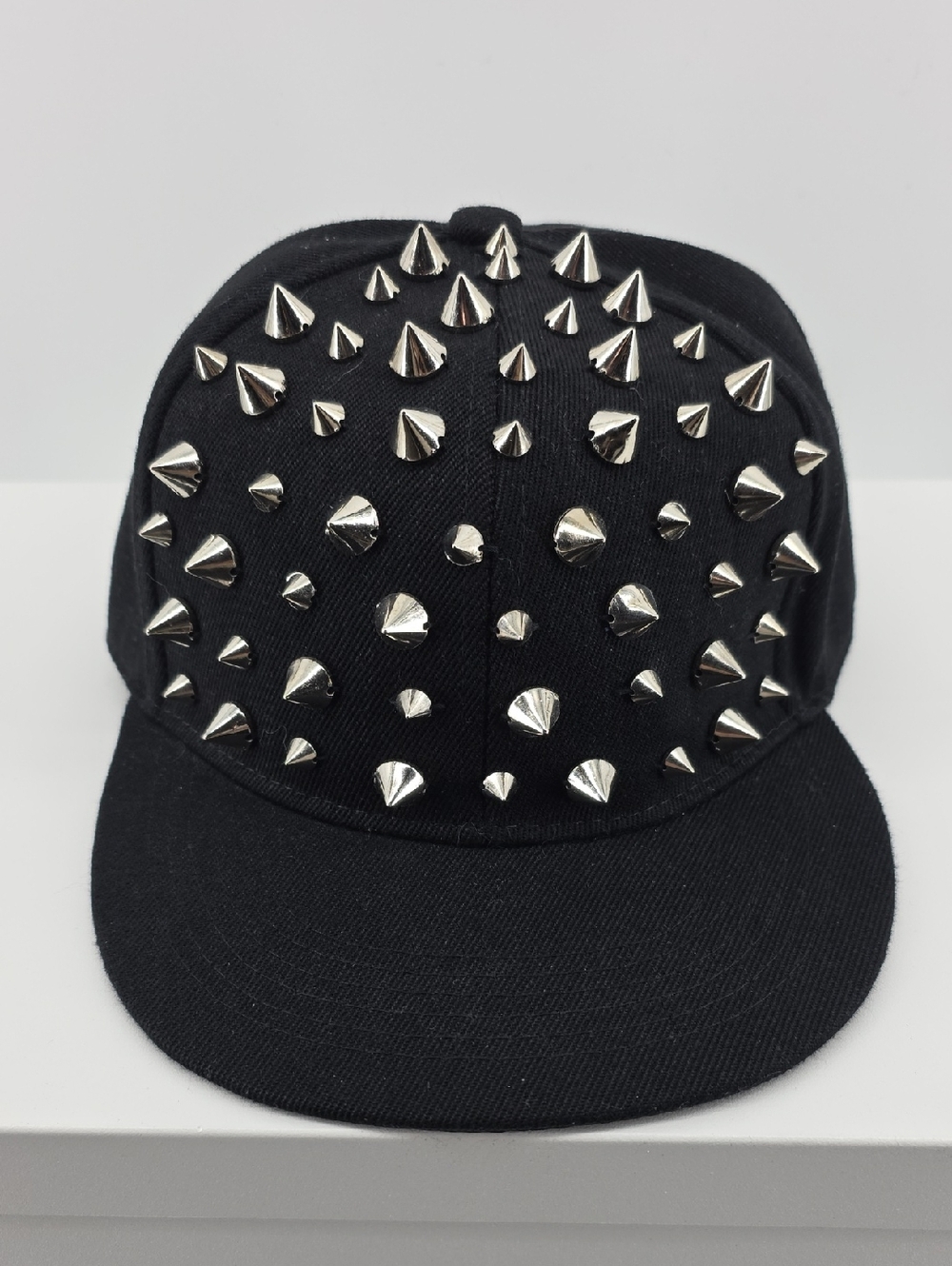 Black Studded Snapback Hat for Women - Bold Street Style